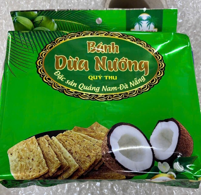 Set bánh dừa nướng Quý Thu 120g ( 10 gói)